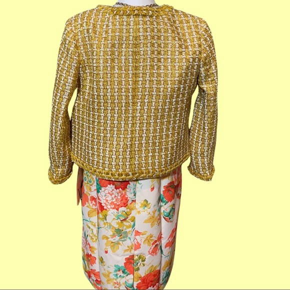 Collection lady jacket in English golden tweed - Picture 6 of 16